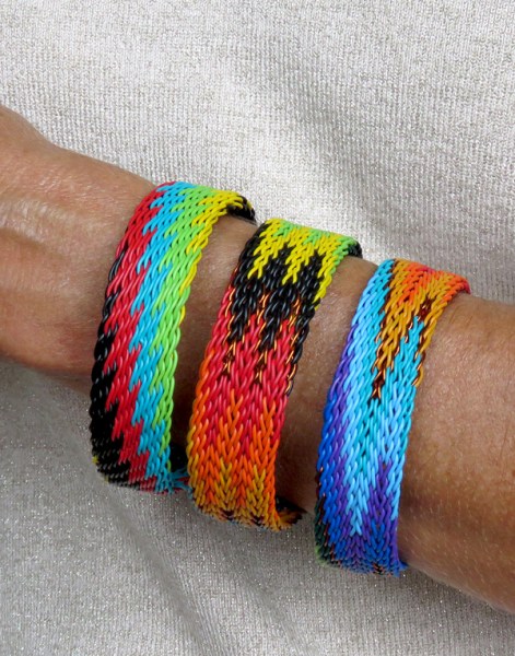 african telephone wire bangles tropical7