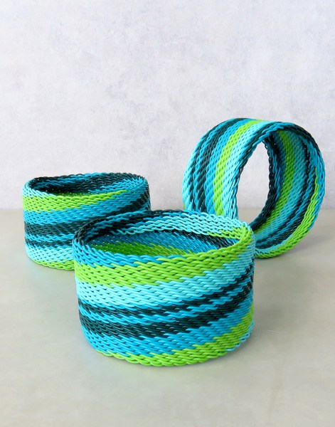 african telephone wire bangles wide forest9