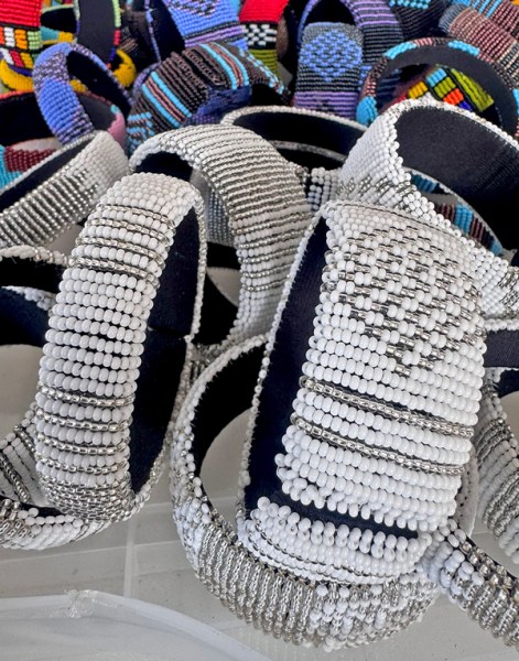 African Beaded Bangles Wide
