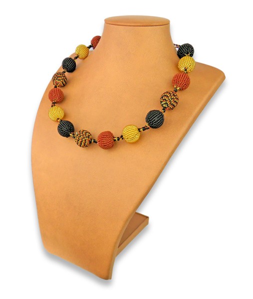 African Beaded Bobble Necklaces Assorted