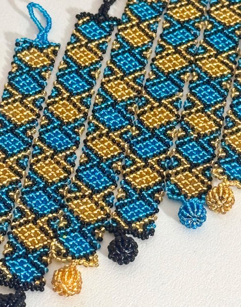 MIDI African Beaded Bracelets Flat Mixed