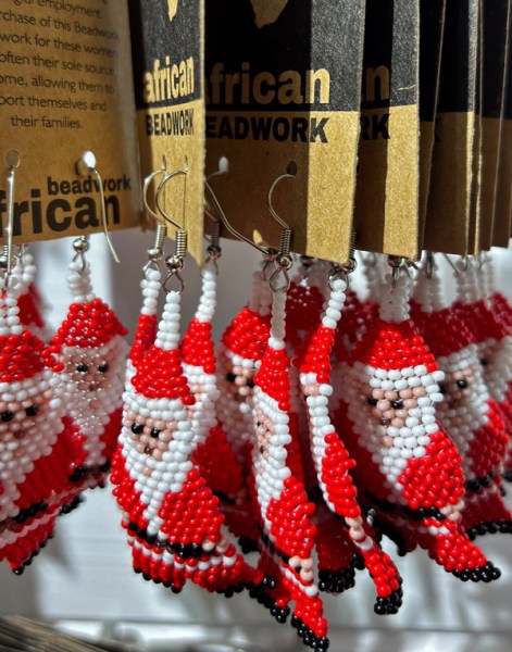Beaded Christmas Santa Earrings | SOUTH AFRICA
