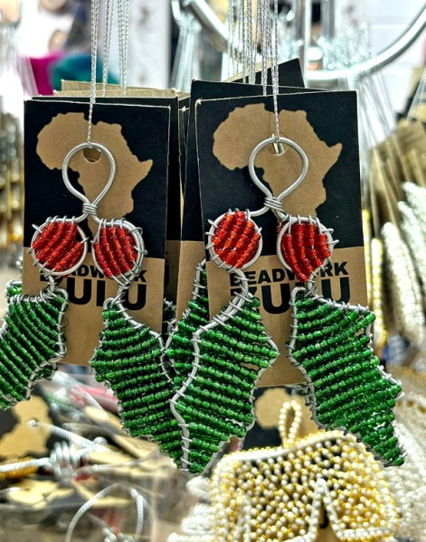 African Beaded Christmas Holly