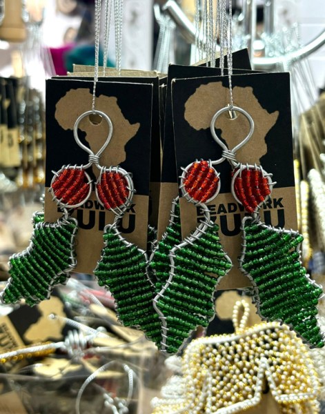 African Beaded Christmas Holly