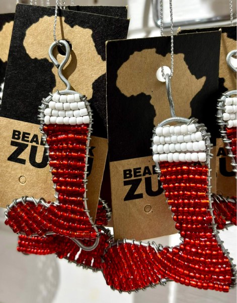 African Beaded Christmas Stocking | SOUTH AFRICA