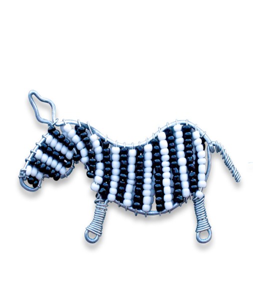 Beaded Fridge Magnet Zebra