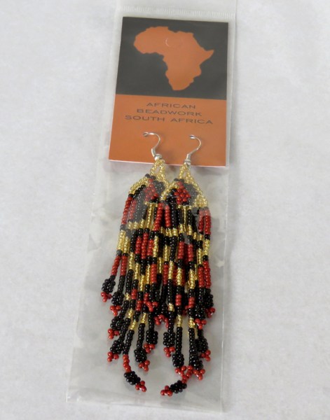 beaded leopard earrings packaging