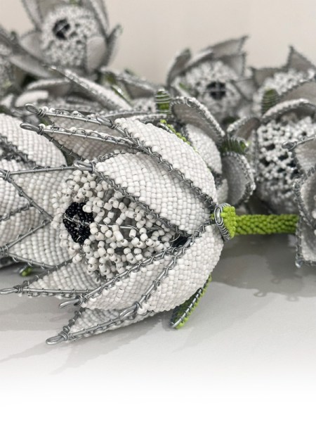 Beaded Protea Flowers South Africa