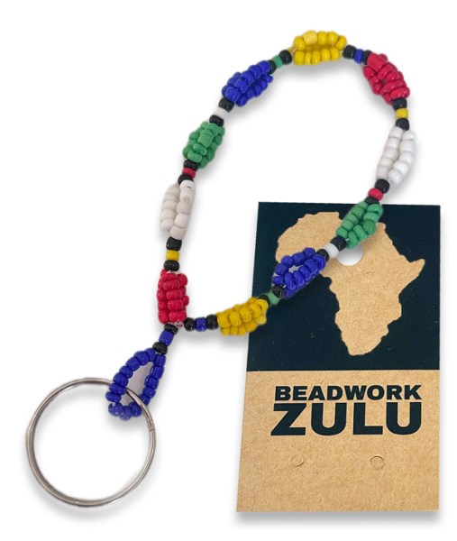 Beaded Rainbow Keyring | SOUTH AFRICA