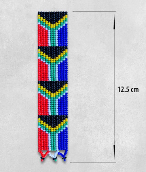 Beaded SA Flag Bookmarks