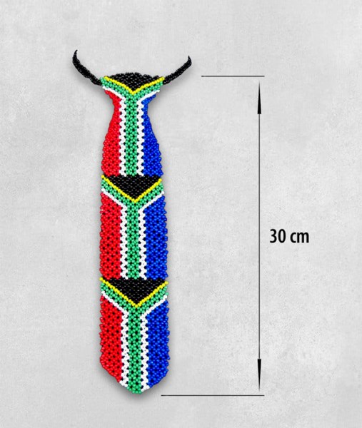 beaded sa flag tie 4