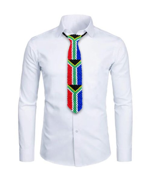 beaded sa flag tie 6