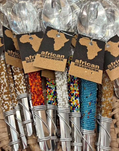 African Beaded Salad Servers South Africa