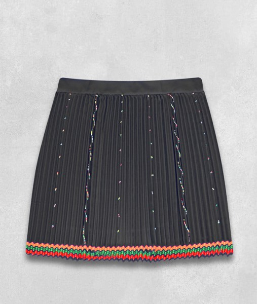 Beaded Zulu Skirt Adult Black Medium