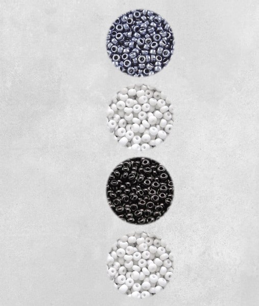 colour swatch white black white metallic grey