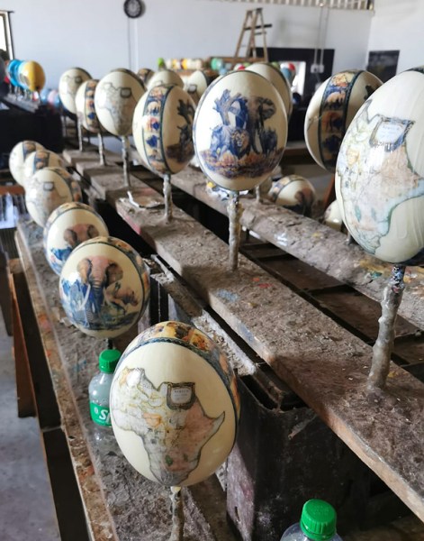 decoupage ostrich egg big five south africa wholesale suppliers 1