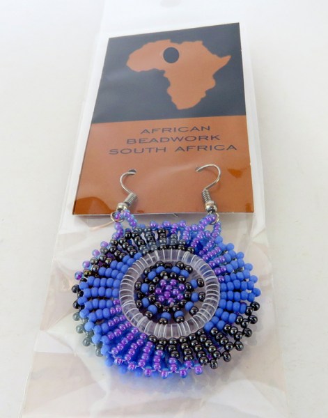 earrings circle lilac blue metallic grey2