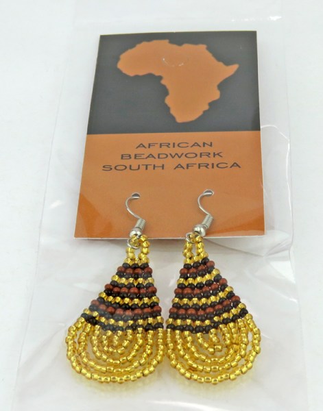 earrings small teardrop packaging gold brown black8