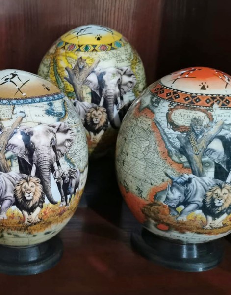 ostrich egg big five 6 1