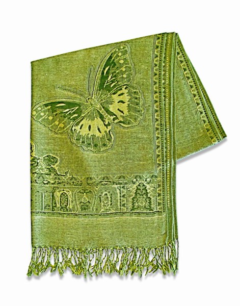 pashmina green 11
