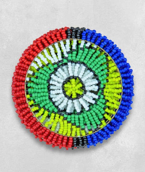 sa flag beaded coasters