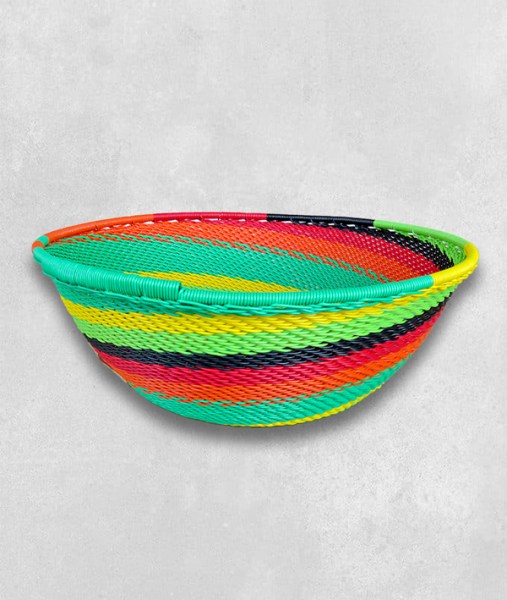 telephone wire basket medium african dance 3 side view