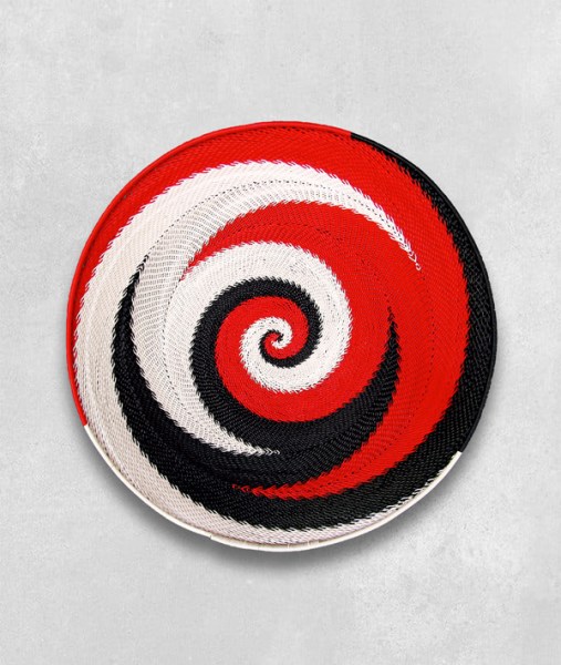 telephone wire basket medium african dance red