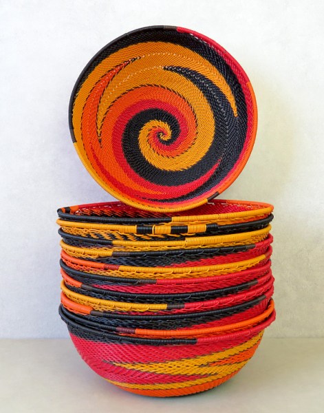telephone wire basket size 4 african sunset 14