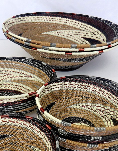 telephone wire baskets african safari large
