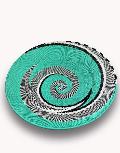 telephone wire bowl 6 african sun burst light blue3