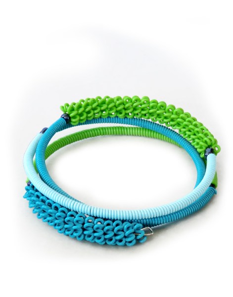 Telephone Wire Bracelets African Forest