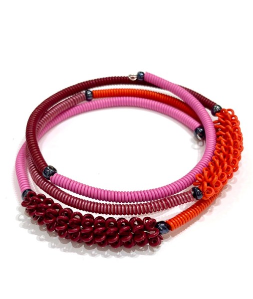 Telephone Wire Bracelets Pink