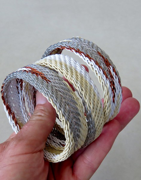 zulu telephone wire bangles medium savannah 2