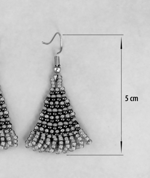 zulu triangle earrings dimensions 13
