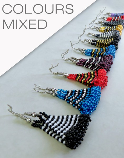 Beaded Earrings Zulu Triangle | SOUTH AFRICA